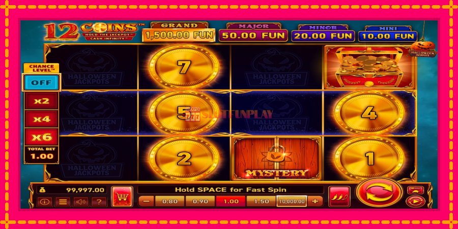 12 Coins Grand Gold Edition Halloween Jackpots - automato com gráficos brilhantes, foto 2