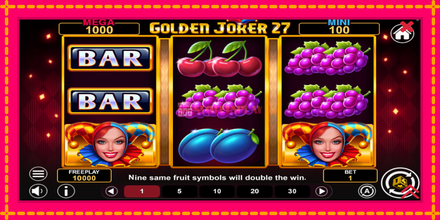 Golden Joker 27 Hold & Win - automato com gráficos brilhantes, foto 2