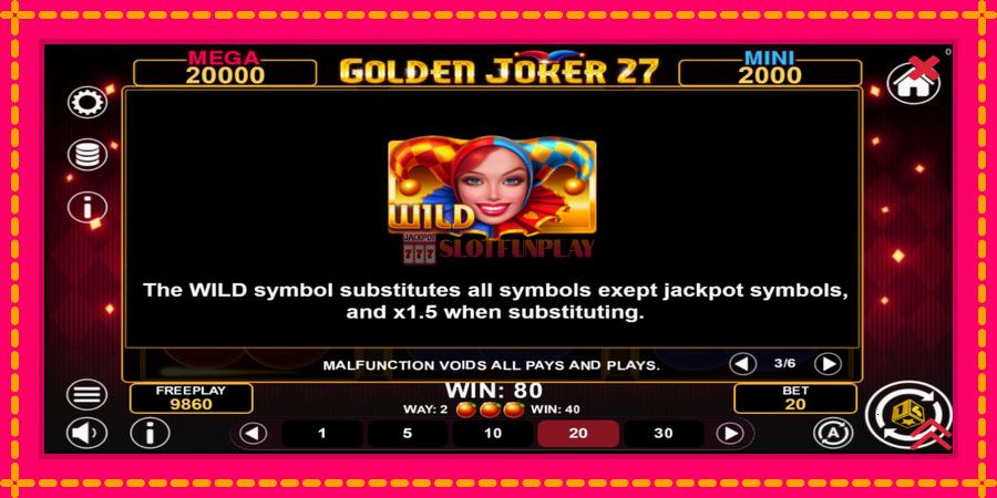 Golden Joker 27 Hold & Win - automato com gráficos brilhantes, foto 7